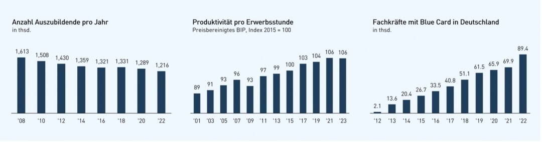 Ausbildung, Arbeitsproduktivität, Fachkräftezuwanderung